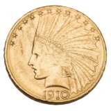 USA/GOLD - 10 Dollars 1909 Indian Head, - фото 1