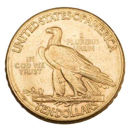 USA/GOLD - 10 Dollars 1909 Indian Head, - фото 2