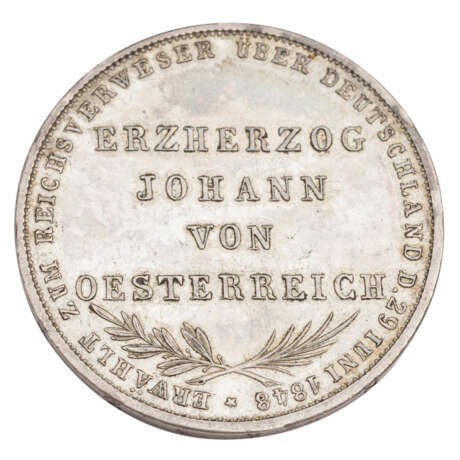 Old Germany - Free City of Frankfurt double florin 1848 - Foto 2