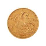 United Kingdom /GOLD - Victoria (w. loop) 1 x 1 Sovereign 1876 - photo 2