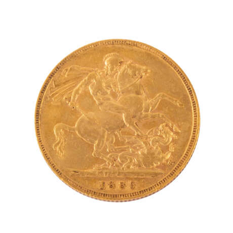 Australia /GOLD - Victoria (w. loop) 1 x 1 Sovereign 1885/M - Foto 2