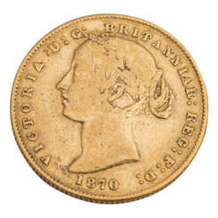 Australia/Gold - 1 Sovereign 1870/Sydney, Victoria, ss-/ss,