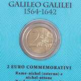 San Marino 2 Euro Coin - International Year of Physics - Galileo Galilei 2005, - фото 3