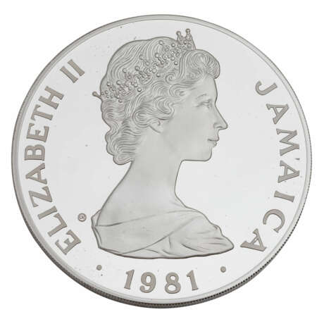 Jamaica /SILVER - 25 Dollars - Elizabeth II Royal Wedding 1981 PP - photo 1
