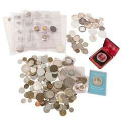 Collection coins and silver medals All World