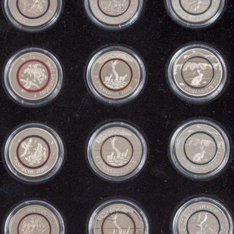 The German 5 collector coins' 30 x 5 polymer ring - photo 3