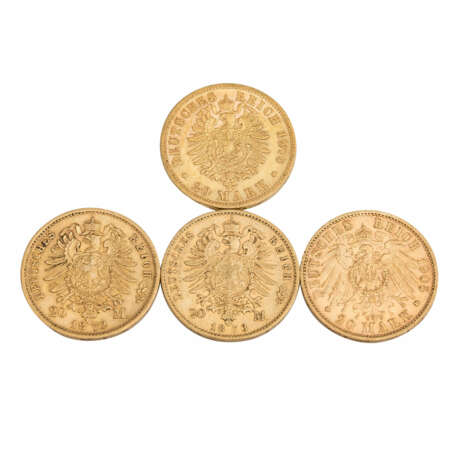 4-piece convolute German Empire Hesse and Saxony - - фото 2