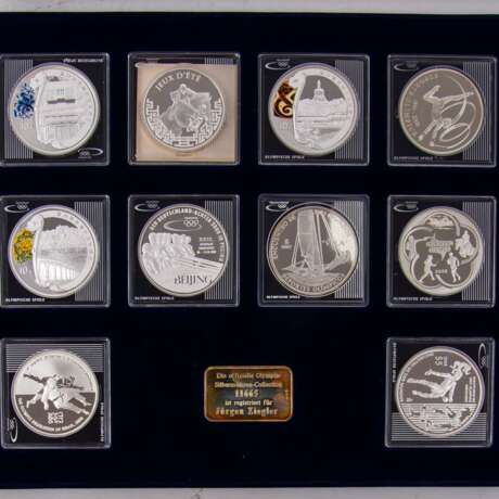 The "Silver Commemorative Coins for the Olympic Games", with SILVER -... - фото 4