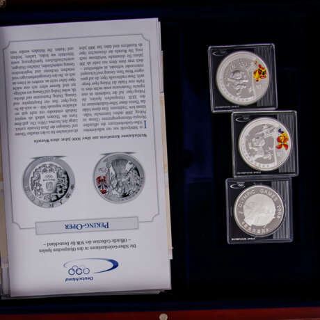The "Silver Commemorative Coins for the Olympic Games", with SILVER -... - фото 6