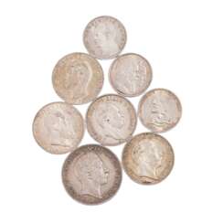 German Empire - small pack of 8 silver coins,