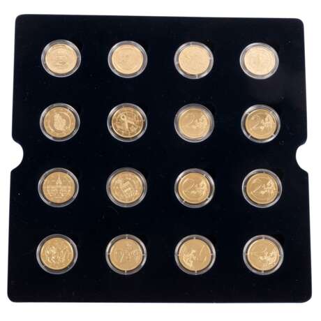 "The commemorative gold-plated 2 euro coins of the European Union" - - photo 2