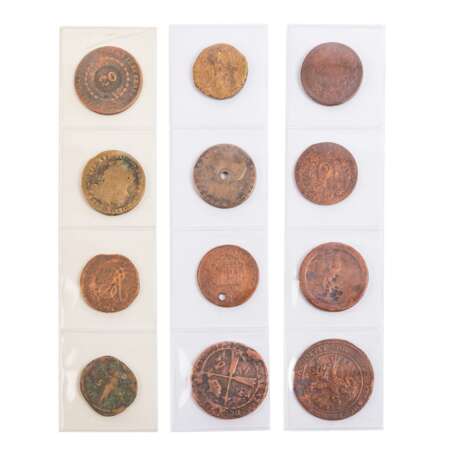 37 cleaned copper coins, from ancient times, - photo 4