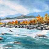 Катуньские перевалы Canvas Oil paint Impressionism Landscape painting 2016 - photo 1