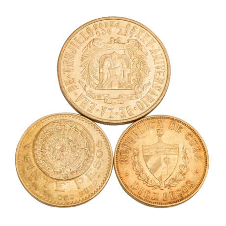 Cuba, Mexico, Dominican Republic in gold - - фото 2