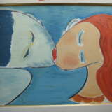 "Поцелуй" "Красавица" "Парень в шляпе" "Разговор" Leinwand Ölfarbe 2005 - Foto 1