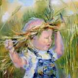 Пшеничный венок Canvas Oil paint Impressionism Genre art 2015 - photo 1