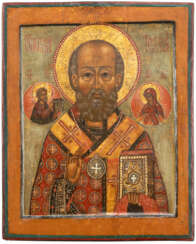 Ikone der Weihe des Heiligen Nikolaus zum Bischof