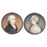 Zwei Portraitminiaturen eines Ehepaars - Foto 1
