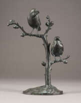 CARL WILHELM ROBRA ZWEI SPATZEN AUF EINEM AST