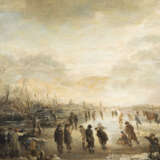 AERT VAN DER NEER (SCHULE) WINTERSZENE AUF GEFRORENEM FLUSS - photo 1