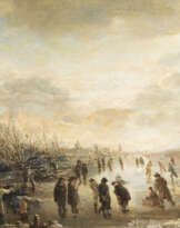 AERT VAN DER NEER (SCHULE) WINTERSZENE AUF GEFRORENEM FLUSS