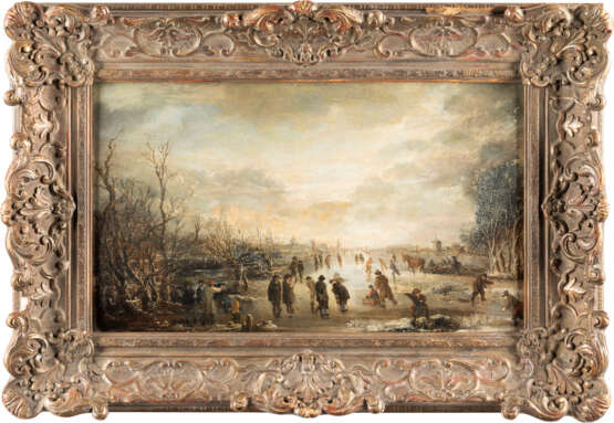 AERT VAN DER NEER (SCHULE) WINTERSZENE AUF GEFRORENEM FLUSS - photo 2