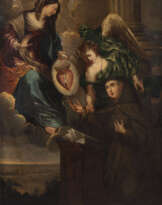 FRANCESCO SOLIMENA DIE JUNGFRAU MARIA ERSCHEINT DEM HEILIGEN FRANZISKUS VON ASSISI MIT EINEM ENGEL