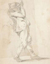 ANTOINE WATTEAU (UMKREIS) FIGURENSTUDIE