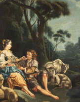 NICOLAS LANCRET (WOHL STUDIO) GALANTE SZENE - SCHÄFERIDYLL