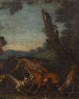 SÜDDEUTSCHE SCHULE DES 18.JH. BEI DER FUCHSJAGD