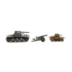 GESCHA/IMO 3-piece set of military vehicles, mid-20th c.