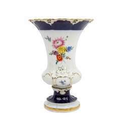 MEISSEN magnificent vase, 1st choice, 20th c.