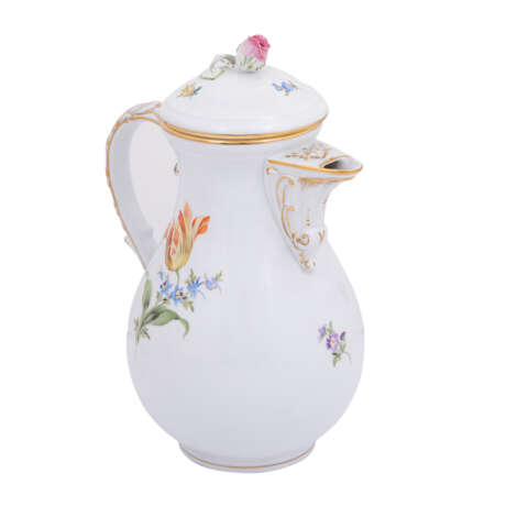MEISSEN 15 coffee/tea service pieces 'floral decorations', 1st and 2nd choice, 20th c. - photo 7