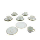 LUDWIGSBURG 23-piece mocha service 'scale pattern gold decorated', 20th/21st c. - Foto 3