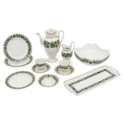 MEISSEN 12-piece set 'Vine Leaves', 1st and 2nd choice, 19th/20th c.: