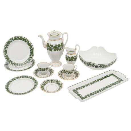 MEISSEN 12-piece set 'Vine Leaves', 1st and 2nd choice, 19th/20th c.: - photo 1
