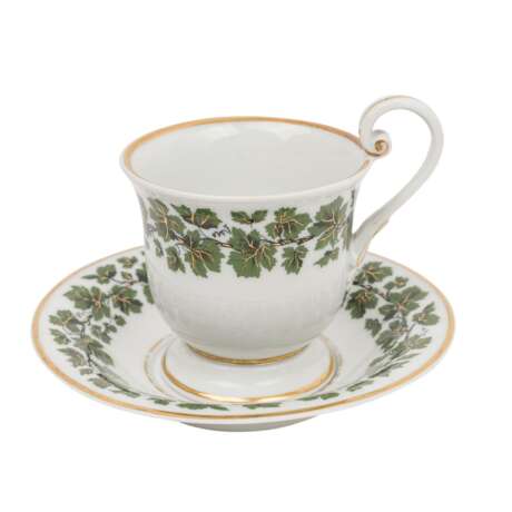 MEISSEN 12-piece set 'Vine Leaves', 1st and 2nd choice, 19th/20th c.: - Foto 7