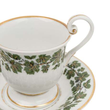 MEISSEN 12-piece set 'Vine Leaves', 1st and 2nd choice, 19th/20th c.: - photo 8