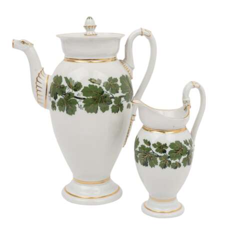 MEISSEN 12-piece set 'Vine Leaves', 1st and 2nd choice, 19th/20th c.: - photo 9