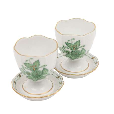 HEREND 49-piece breakfast service 'Apponyi green', 20th c. - Foto 9