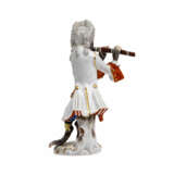 MEISSEN flute player from the monkey chapel, 20th c. - photo 3