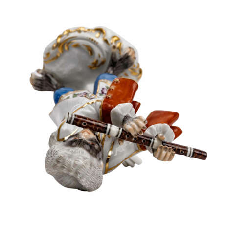 MEISSEN flute player from the monkey chapel, 20th c. - photo 8