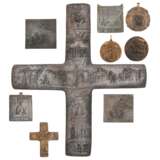 FALLER, MAX (1927-2012), 9 bronze reliefs with religious representations, - photo 1