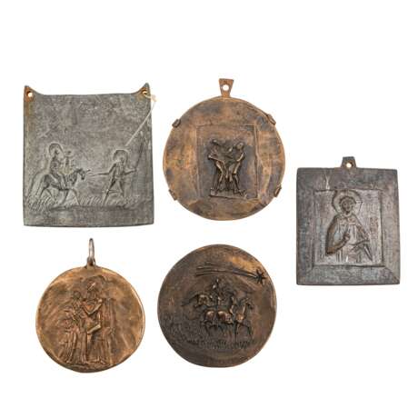 FALLER, MAX (1927-2012), 9 bronze reliefs with religious representations, - photo 8