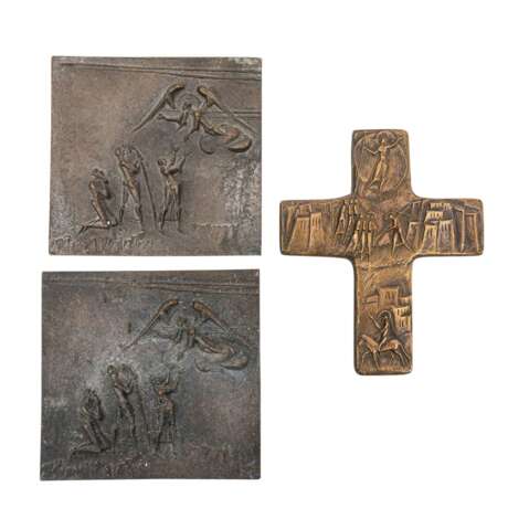 FALLER, MAX (1927-2012), 9 bronze reliefs with religious representations, - photo 9