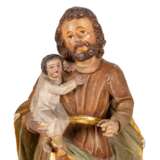 NAZARENER "Saint Joseph with Jesus boy". - Foto 7