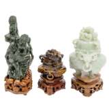 Mixed lot: 3 stone carvings, CHINA: - фото 5