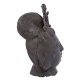 Survivor-sized head of Guanyin made of bronze. CHINA, Qing Dynasty (1644-1912). - Foto 2