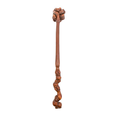 Wishing scepter made of wood. CHINA, around 1900, - фото 3