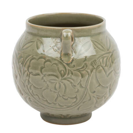 Pot with a handle made of ceramic. CHINA, 20th c., - Foto 2